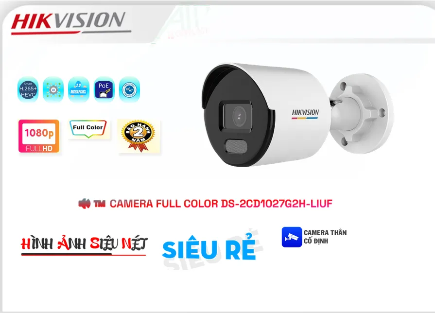 Camera Hikvision DS-2CD1027G2H-LIUF,Giá DS-2CD1027G2H-LIUF,DS-2CD1027G2H-LIUF Giá hấp dẫn,Bán rẻ ,Giá buôn  Camera Giám Sát ,Địa Chỉ Bán DS-2CD1027G2H-LIUF Ip POE sắc nét ,DS-2CD1027G2H-LIUF sale mạnh,Giá Bán DS-2CD1027G2H-LIUF,DS-2CD1027G2H-LIUF nơi bán rẻ nhất,DS-2CD1027G2H-LIUF bán rẻ