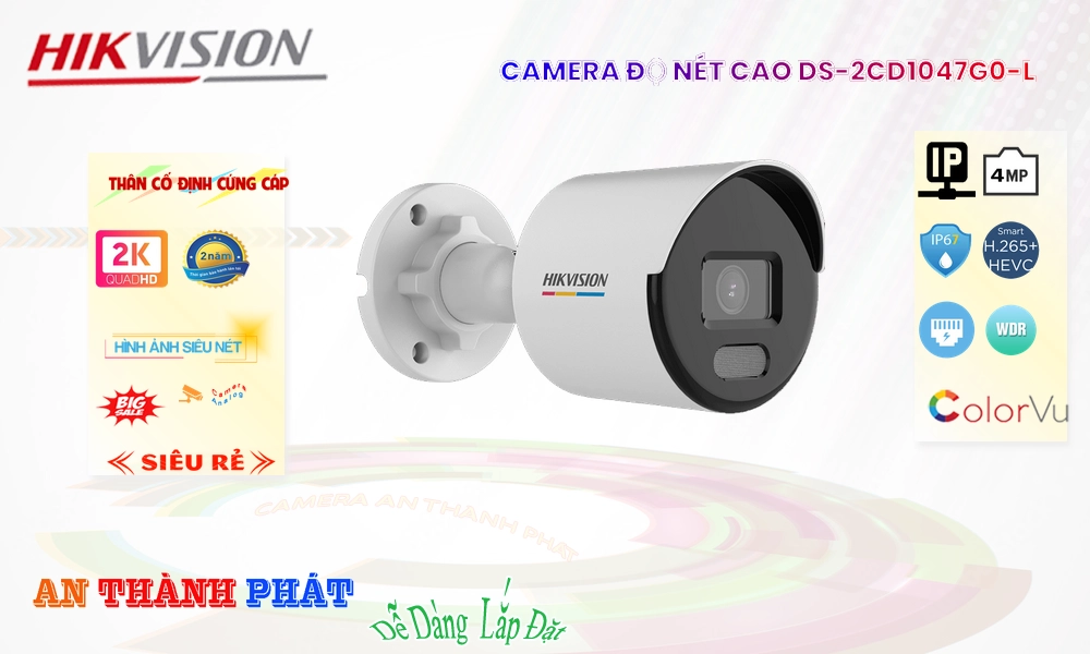 ✅ Hikvision DS-2CD1047G0-L Hình Ảnh Đẹp