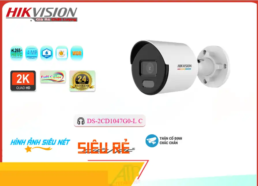 DS-2CD1047G0-LC sắc nét Hikvision DS-2CD1047G0-LC sắc nét Hikvision
