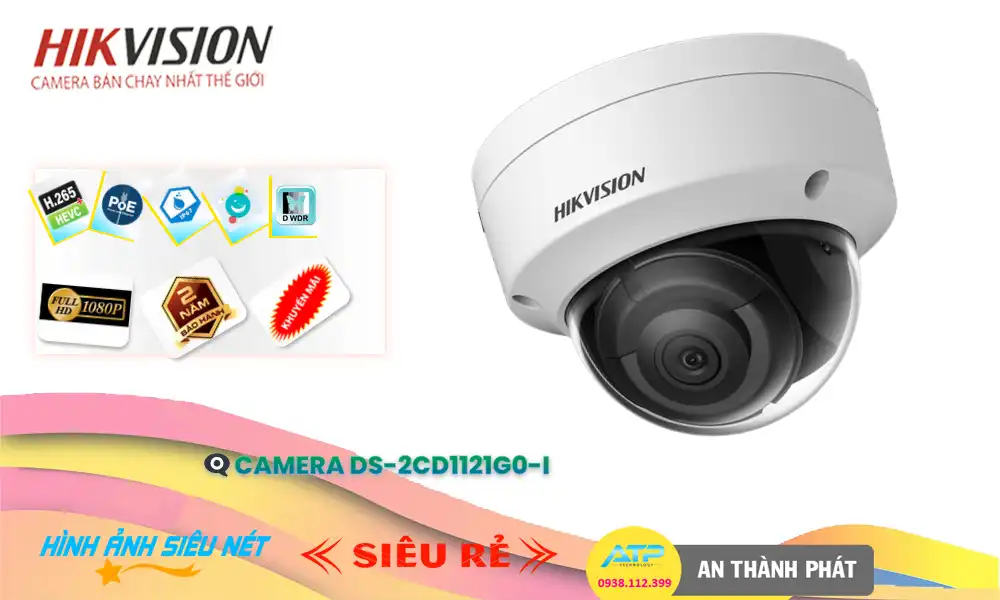 DS-2CD1121G0-I sắc nét Hikvision DS-2CD1121G0-I sắc nét Hikvision
