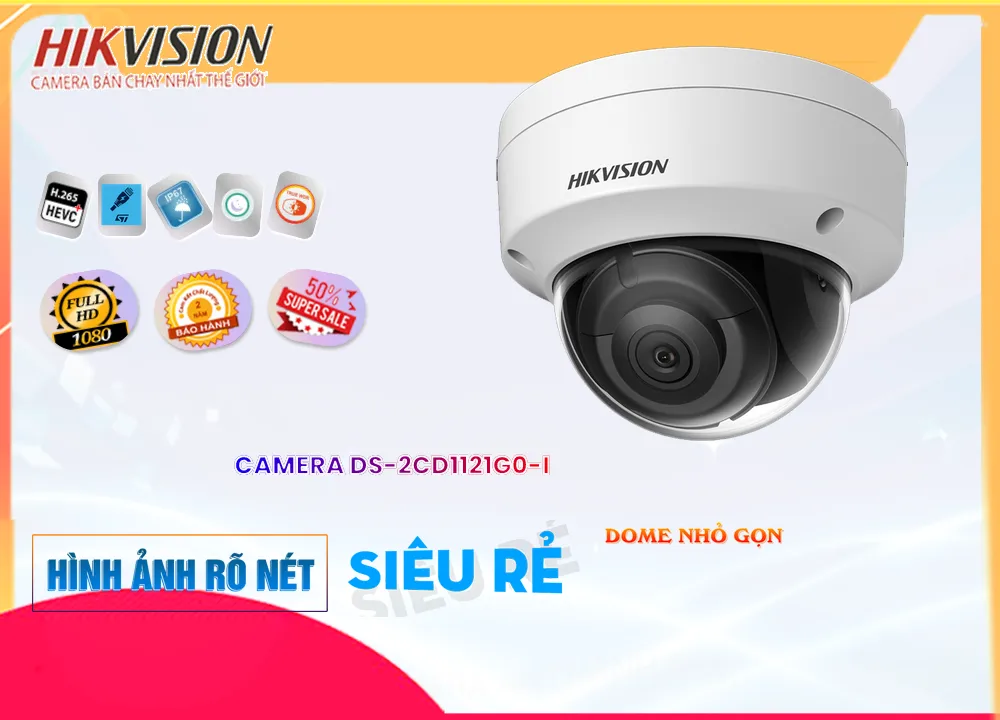 DS-2CD1121G0-I sắc nét Hikvision DS-2CD1121G0-I sắc nét Hikvision