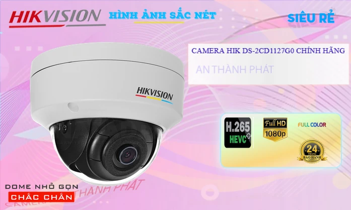 Hikvision DS-2CD1127G0 Sắc Nét ✪