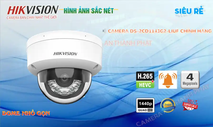 DS-2CD1143G2-LIUF sắc nét Hikvision