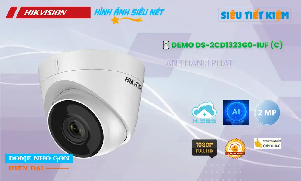 Camera Hikvision DS-2CD1323G0-IUF (C)