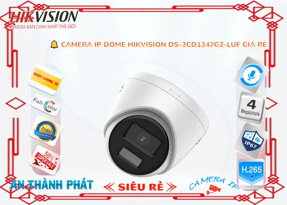 DS-2CD1347G2-LUF sắc nét Hikvision DS-2CD1347G2-LUF sắc nét Hikvision