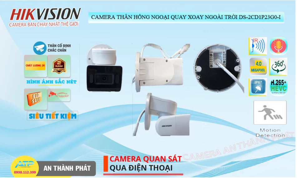 DS-2CD1P23G0-I sắc nét Hikvision DS-2CD1P23G0-I sắc nét Hikvision