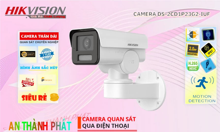 DS-2CD1P23G2-IUF sắc nét Hikvision