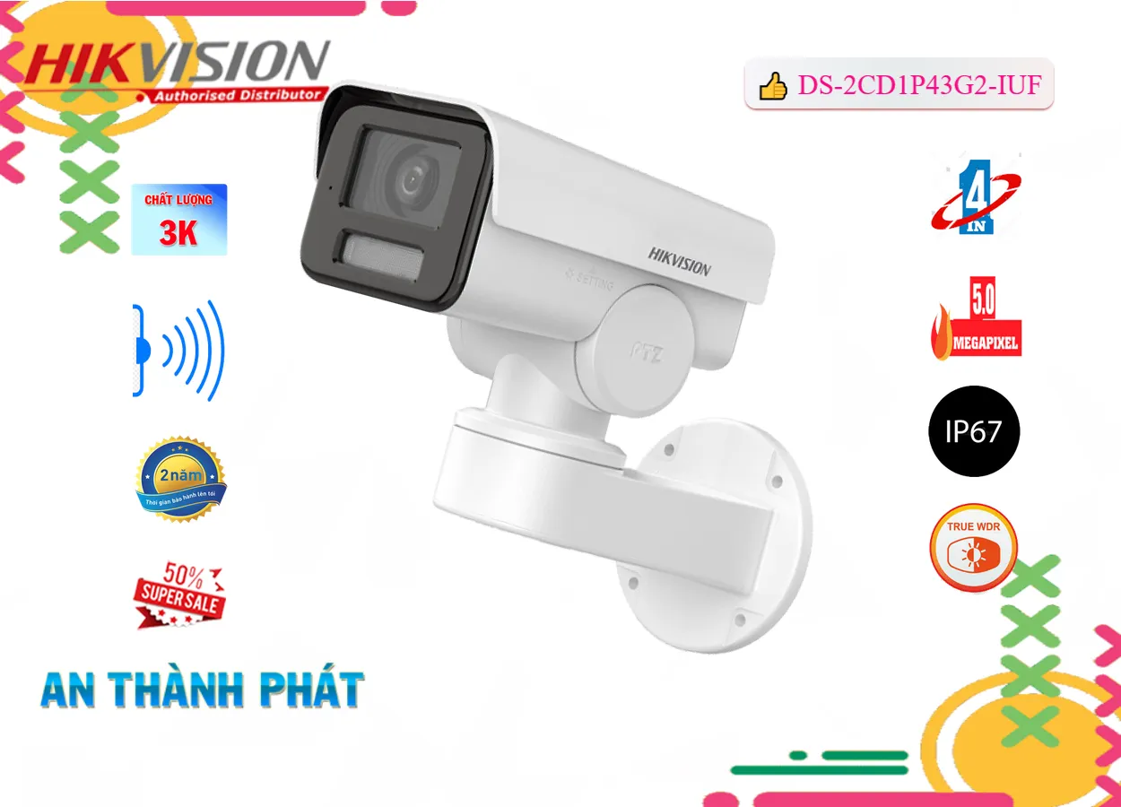 DS-2CD1P43G2-IUF sắc nét Hikvision ➠ DS-2CD1P43G2-IUF sắc nét Hikvision ➠