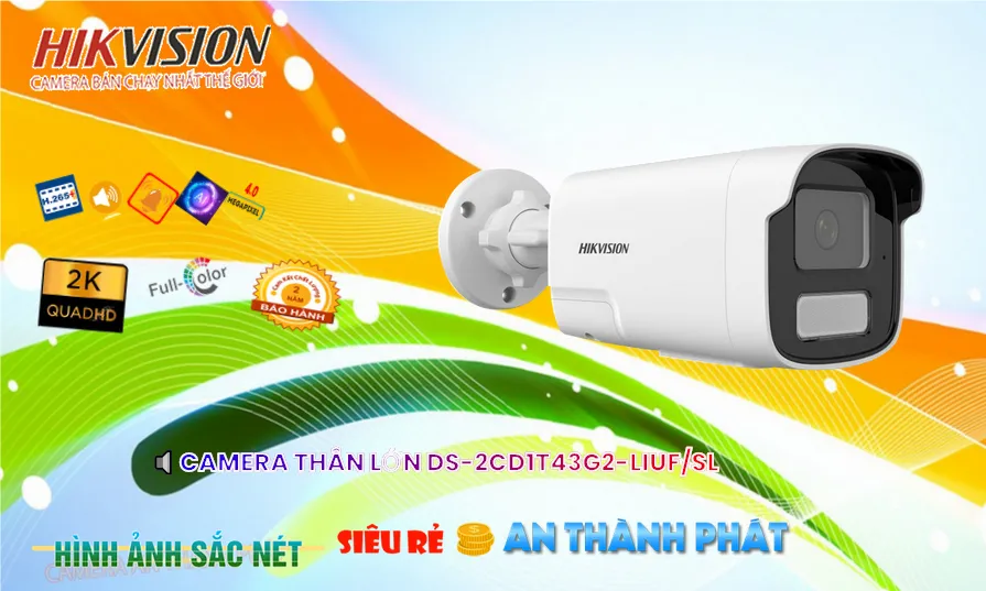 Camera Hikvision DS-2CD1T43G2-LIUF/SL