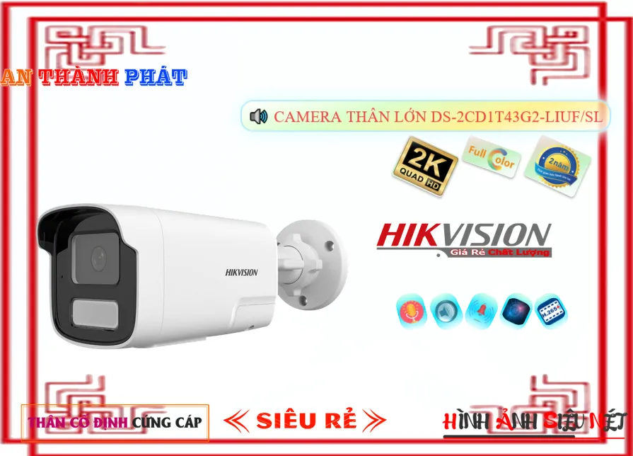 Camera Hikvision DS-2CD1T43G2-LIUF/SL,Giá DS-2CD1T43G2-LIUF/SL, Loại Camera an ninh DS-2CD1T43G2-LIUF/SL Giá hấp dẫn,Bán rẻ DS-2CD1T43G2-LIUF/SL,DS-2CD1T43G2-LIUF/SL Ip POE sắc nét  giá mới nhất,thông số DS-2CD1T43G2-LIUF/SL 4.0 megapixel Ultra 2k ,DS-2CD1T43G2-LIUF/SL Tiết kiệm,tuổi thọ DS-2CD1T43G2-LIUF/SL,DS-2CD1T43G2-LIUF/SL Chính hãng,Giá buôn DS-2CD1T43G2-LIUF/SL,Địa Chỉ Bán DS-2CD1T43G2-LIUF/SL,DS-2CD1T43G2-LIUF/SL sale mạnh,Giá Bán DS-2CD1T43G2-LIUF/SL,DS-2CD1T43G2-LIUF/SL nơi bán rẻ nhất,DS-2CD1T43G2-LIUF/SL bán rẻ
