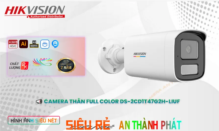 Camera Hikvision  DS-2CD1T47G2H-LIUF