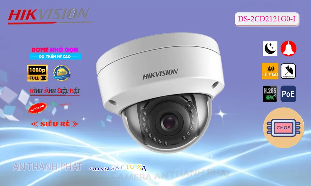 DS-2CD2121G0-I sắc nét Hikvision