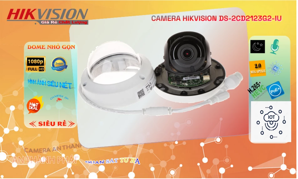 DS-2CD2123G2-IU sắc nét Hikvision ➠ DS-2CD2123G2-IU sắc nét Hikvision ➠