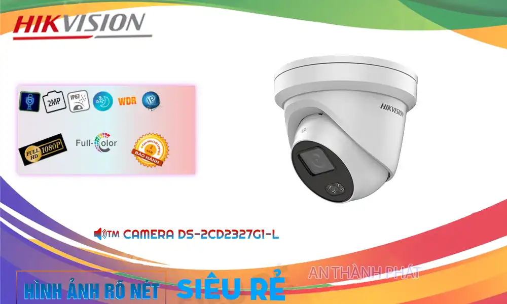 DS-2CD2327G1-L sắc nét Hikvision ➠ DS-2CD2327G1-L sắc nét Hikvision ➠