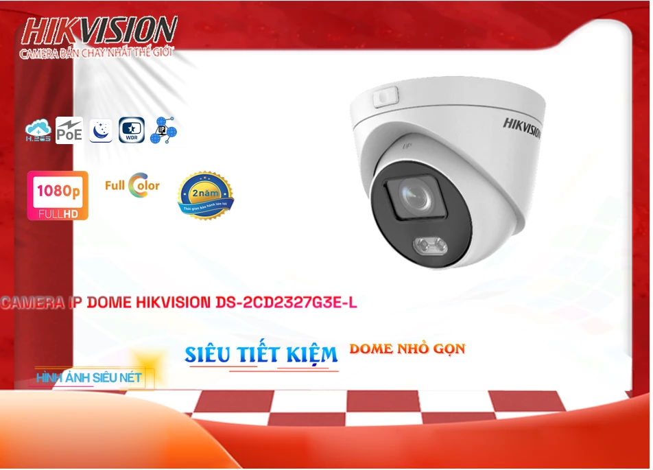 Camera IP Full Color Hikvision DS-2CD2327G3E-L,thông số  Loại Camera DS-2CD2327G3E-L,DS-2CD2327G3E-L rẻ nhất,chức năng DS-2CD2327G3E-L 2.0 megapixel ,DS-2CD2327G3E-L giá mới nhất,Giá Bán DS-2CD2327G3E-L,DS-2CD2327G3E-L giá hấp dẫn,DS-2CD2327G3E-L Bán Giá Rẻ,Nơi Lắp DS-2CD2327G3E-L,Bán giá rẻ DS-2CD2327G3E-L,DS-2CD2327G3E-L giá mới nhất