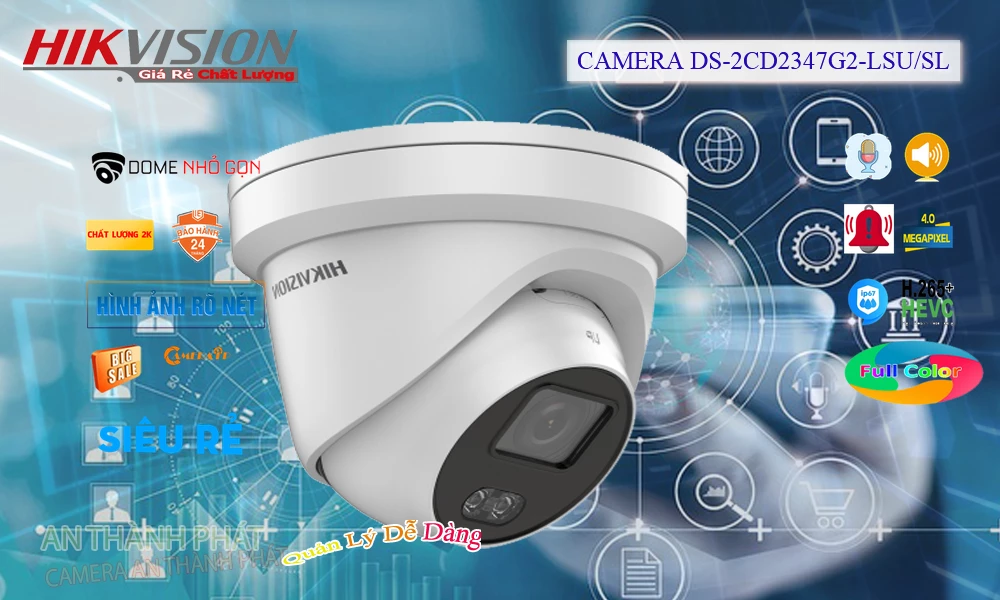 DS-2CD2347G2-LSU/SL sắc nét Hikvision DS-2CD2347G2-LSU/SL sắc nét Hikvision