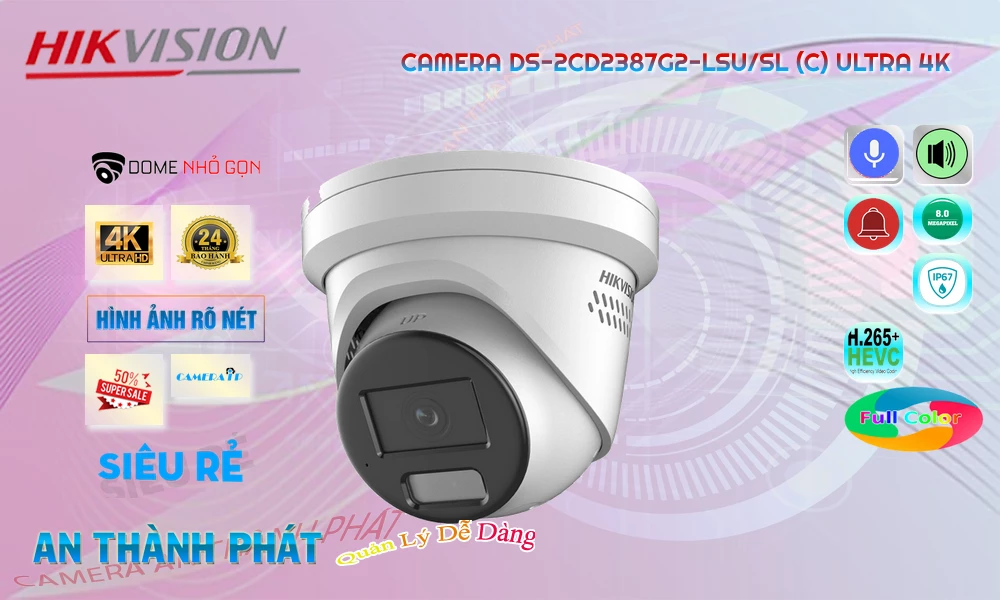 DS-2CD2387G2-LSU/SL(C) sắc nét Hikvision