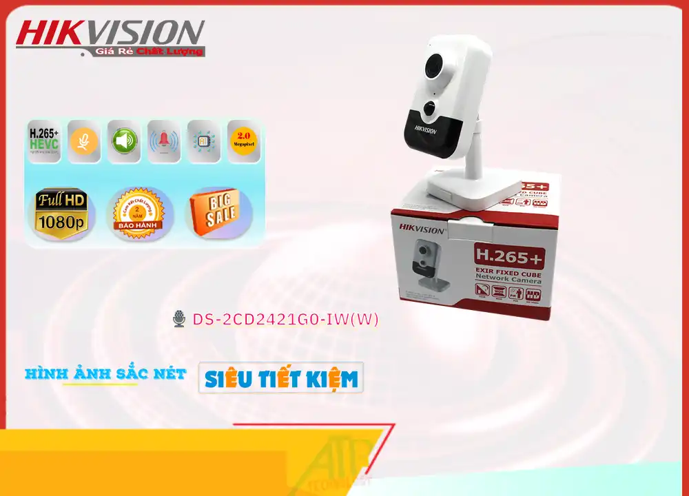 DS-2CD2421G0-IW sắc nét Hikvision