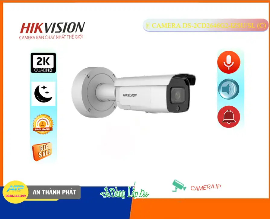 Camera Hikvision DS-2CD2646G2-IZSU/SL(C),DS-2CD2646G2-IZSU/SL(C) Tiết kiệm, Camera quan sát DS-2CD2646G2-IZSU/SL(C) Tốt nhất,DS-2CD2646G2-IZSU/SL(C) Cấp Nguồ Qua Dây Mạng  sale mạnh,DS-2CD2646G2-IZSU/SL(C) Giá Hãng,phân phối DS-2CD2646G2-IZSU/SL(C) Ultra 2k 4.0 megapixel ,Nơi bán DS-2CD2646G2-IZSU/SL(C),DS-2CD2646G2-IZSU/SL(C) Tiết kiệm,DS-2CD2646G2-IZSU/SL(C) Tốt nhất