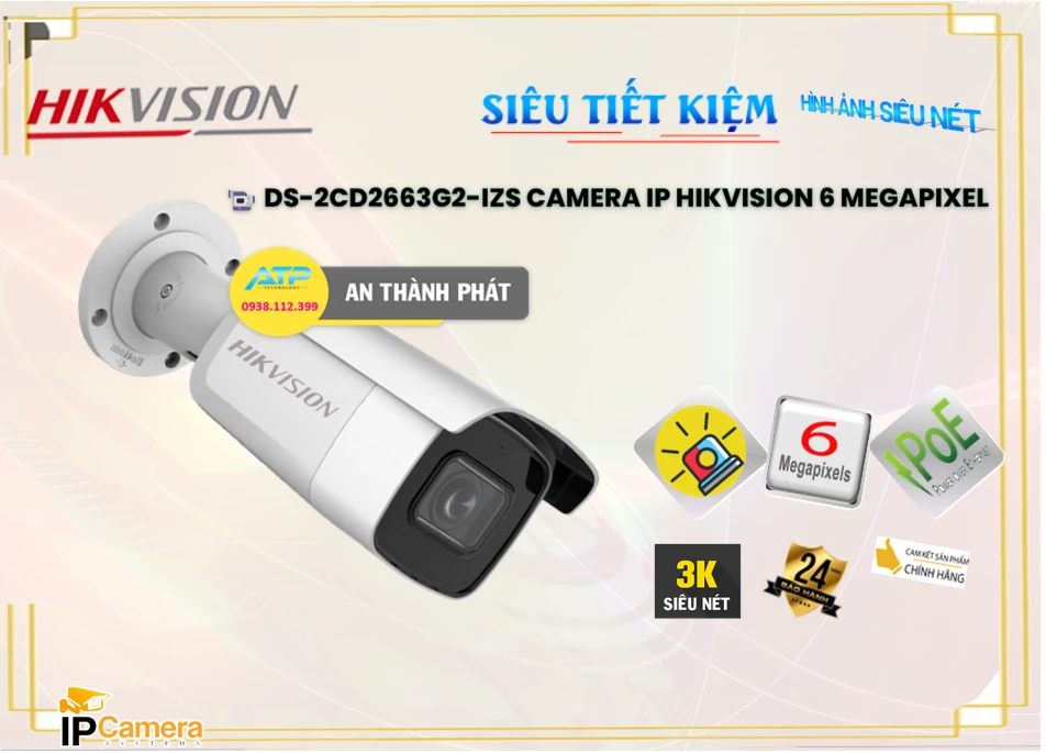 DS-2CD2663G2-IZS sắc nét Hikvision DS-2CD2663G2-IZS sắc nét Hikvision