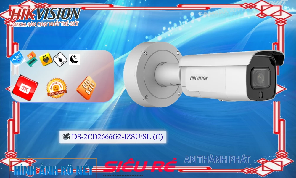 DS-2CD2666G2-IZSU/SL(C) sắc nét Hikvision