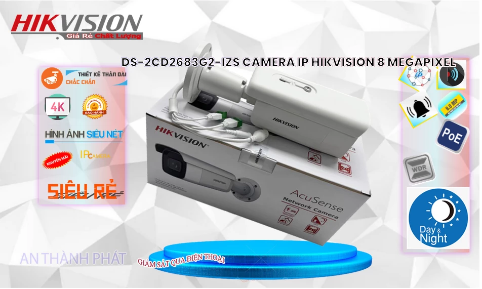 DS-2CD2683G2-IZS sắc nét Hikvision