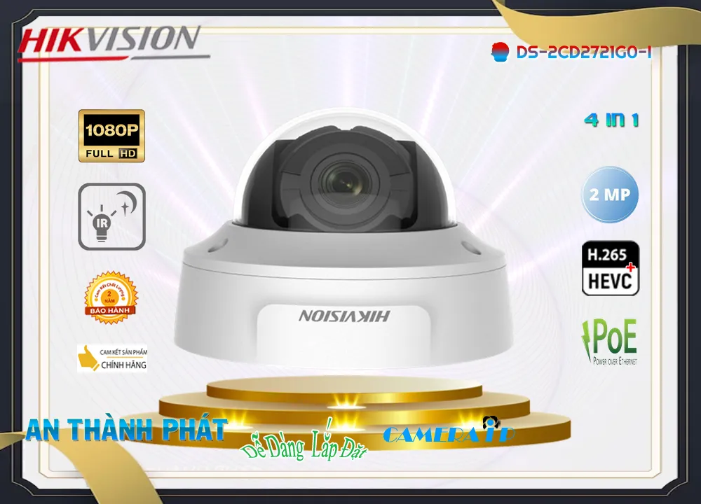 DS-2CD2721G0-I sắc nét Hikvision DS-2CD2721G0-I sắc nét Hikvision