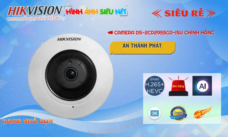 ➠ DS-2CD2955G0-ISU sắc nét Hikvision ➠ DS-2CD2955G0-ISU sắc nét Hikvision