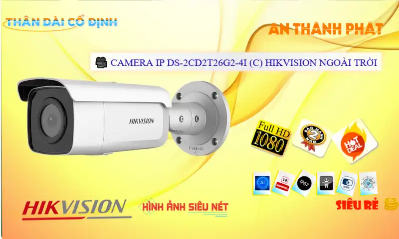 Camera Hikvision DS-2CD2T26G2-4I (C)