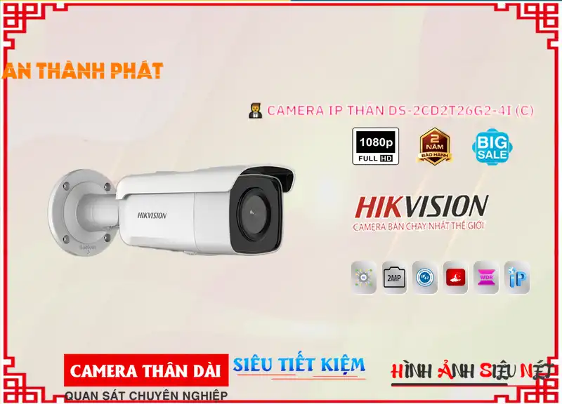 Camera Hikvision DS-2CD2T26G2-4I (C),DS-2CD2T26G2-4I (C) Tiết kiệm, Camera quan sát DS-2CD2T26G2-4I (C) Tốt nhất,DS-2CD2T26G2-4I (C) Cấp Nguồ Qua Dây Mạng  sale mạnh,DS-2CD2T26G2-4I (C) Giá hấp dẫn,Giá buôn DS-2CD2T26G2-4I (C) FULL HD 1080P 2.0 megapixel ,Địa Chỉ Bán DS-2CD2T26G2-4I (C),DS-2CD2T26G2-4I (C) Tiết kiệm,DS-2CD2T26G2-4I (C) Tốt nhất