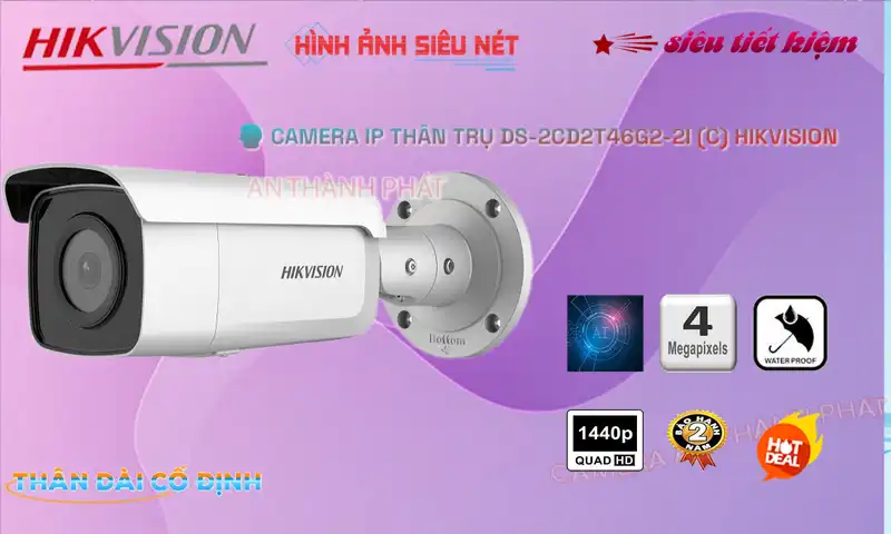 Camera Hikvision DS-2CD2T46G2-2I (C)