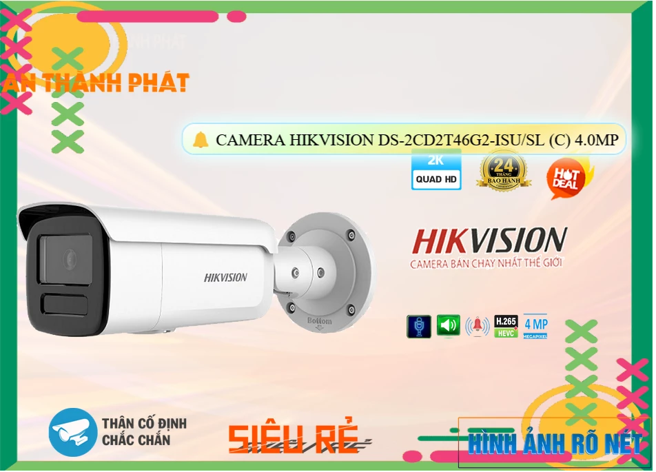 Camera Hikvision DS-2CD2T46G2-ISU/SL(C),thông số  Camera quan sát DS-2CD2T46G2-ISU/SL(C),DS-2CD2T46G2-ISU/SL(C) Giá rẻ,chức năng DS-2CD2T46G2-ISU/SL(C) 4.0 megapixel ,DS-2CD2T46G2-ISU/SL(C) Tốt nhất,Giá Bán DS-2CD2T46G2-ISU/SL(C),DS-2CD2T46G2-ISU/SL(C) Giá Thấp Nhất,DS-2CD2T46G2-ISU/SL(C) Bán Giá Rẻ,Nơi bán DS-2CD2T46G2-ISU/SL(C),bán DS-2CD2T46G2-ISU/SL(C),DS-2CD2T46G2-ISU/SL(C) Tốt nhất
