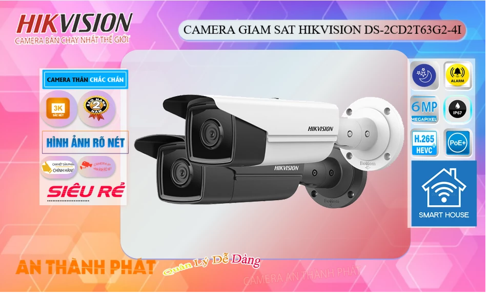 ➠ DS-2CD2T63G2-4I sắc nét Hikvision ➠ DS-2CD2T63G2-4I sắc nét Hikvision