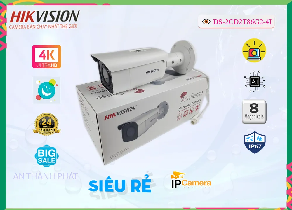 DS-2CD2T86G2-4I sắc nét Hikvision ➠ DS-2CD2T86G2-4I sắc nét Hikvision ➠