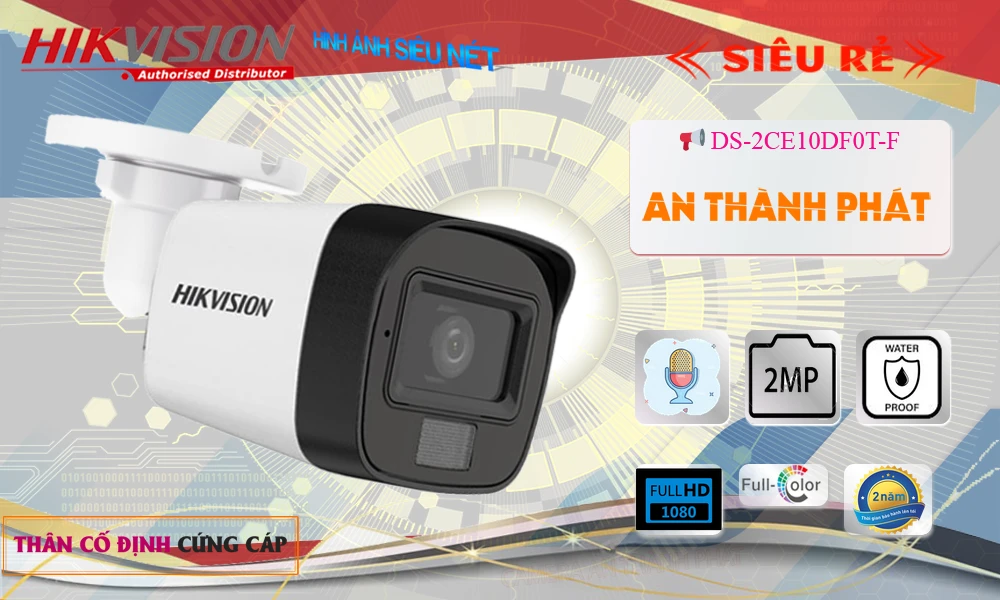 DS-2CE10DF0T-F sắc nét Hikvision