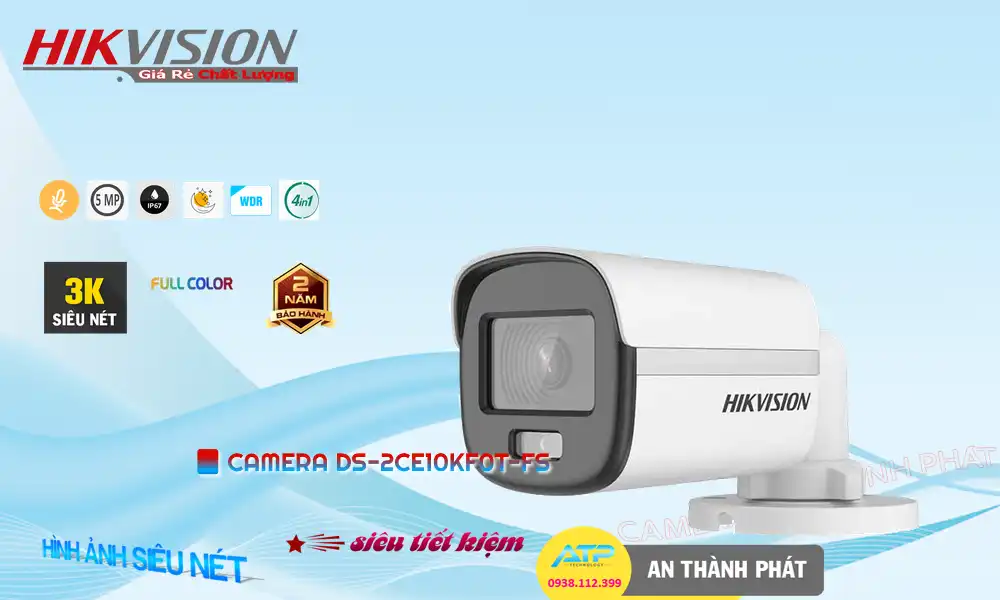 DS-2CE10KF0T-FS sắc nét Hikvision DS-2CE10KF0T-FS sắc nét Hikvision