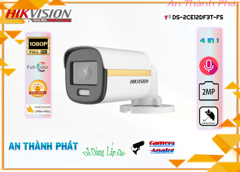 Camera Full Color Hikvision DS-2CE12DF3T-FS,Bán Giá DS-2CE12DF3T-FS, Loại Camera DS-2CE12DF3T-FS Giá Hãng,bán DS-2CE12DF3T-FS,DS-2CE12DF3T-FS Công Nghệ HD  Chất lượng nhất,thông số DS-2CE12DF3T-FS 2.0 megapixel FULL HD 1080P,DS-2CE12DF3T-FS Tiết kiệm,tuổi thọ DS-2CE12DF3T-FS,DS-2CE12DF3T-FS Chất Lượng,phân phối DS-2CE12DF3T-FS,Nơi bán DS-2CE12DF3T-FS,DS-2CE12DF3T-FS sale mạnh,Giá Bán DS-2CE12DF3T-FS,DS-2CE12DF3T-FS Giá Thấp Nhất,DS-2CE12DF3T-FS bán rẻ
