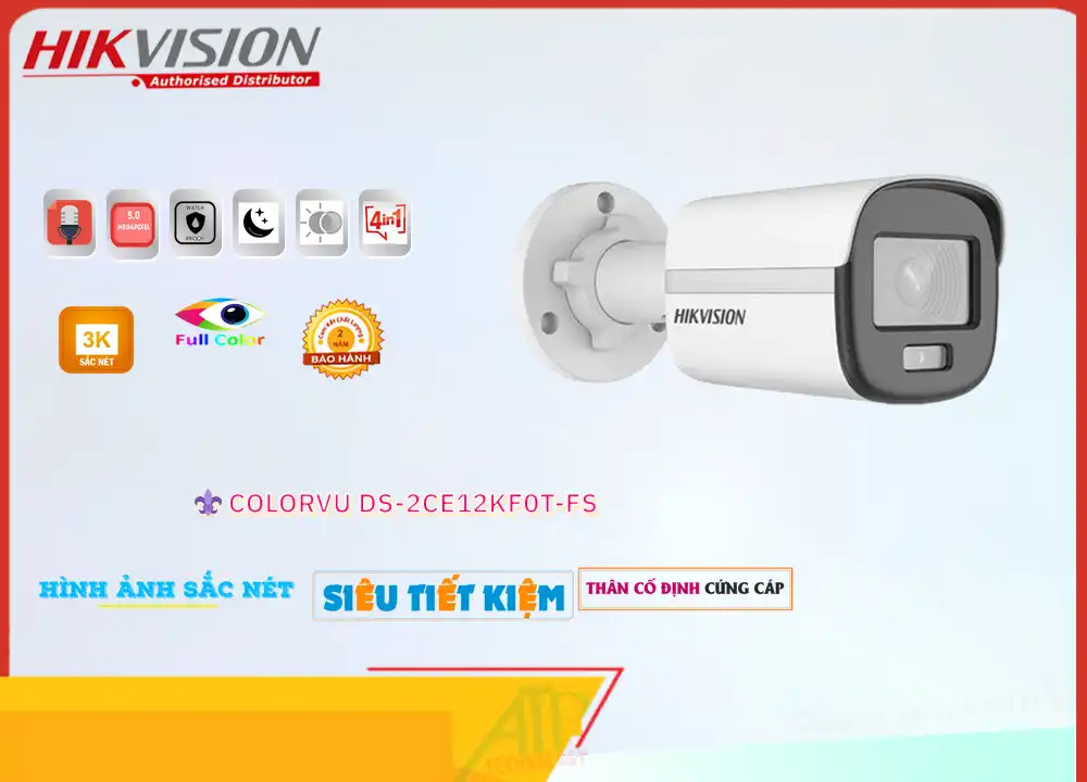 DS-2CE12KF0T-FS sắc nét Hikvision