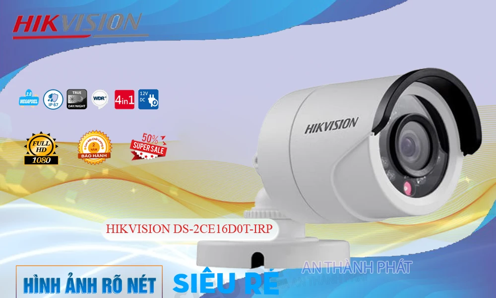 DS-2CE16D0T-IRP sắc nét Hikvision