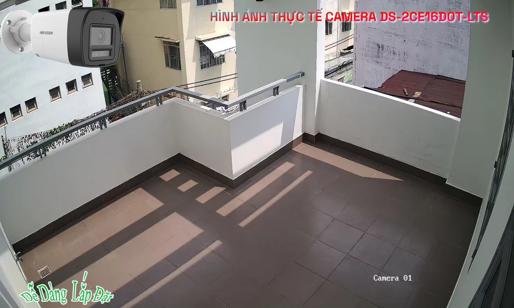 Công Nghệ HD trang bị đặt biệt Mic và Loa , hỗ trợ đàm thoại 2 chiều DS-2CE16D0T-LTS sắc nét Hikvision