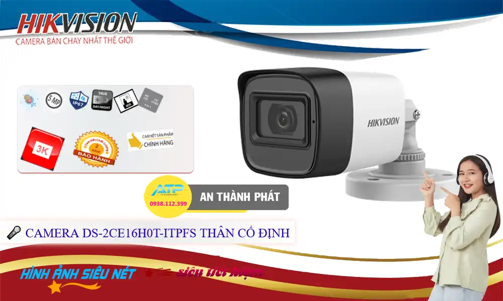DS-2CE16H0T-ITPFS sắc nét Hikvision DS-2CE16H0T-ITPFS sắc nét Hikvision