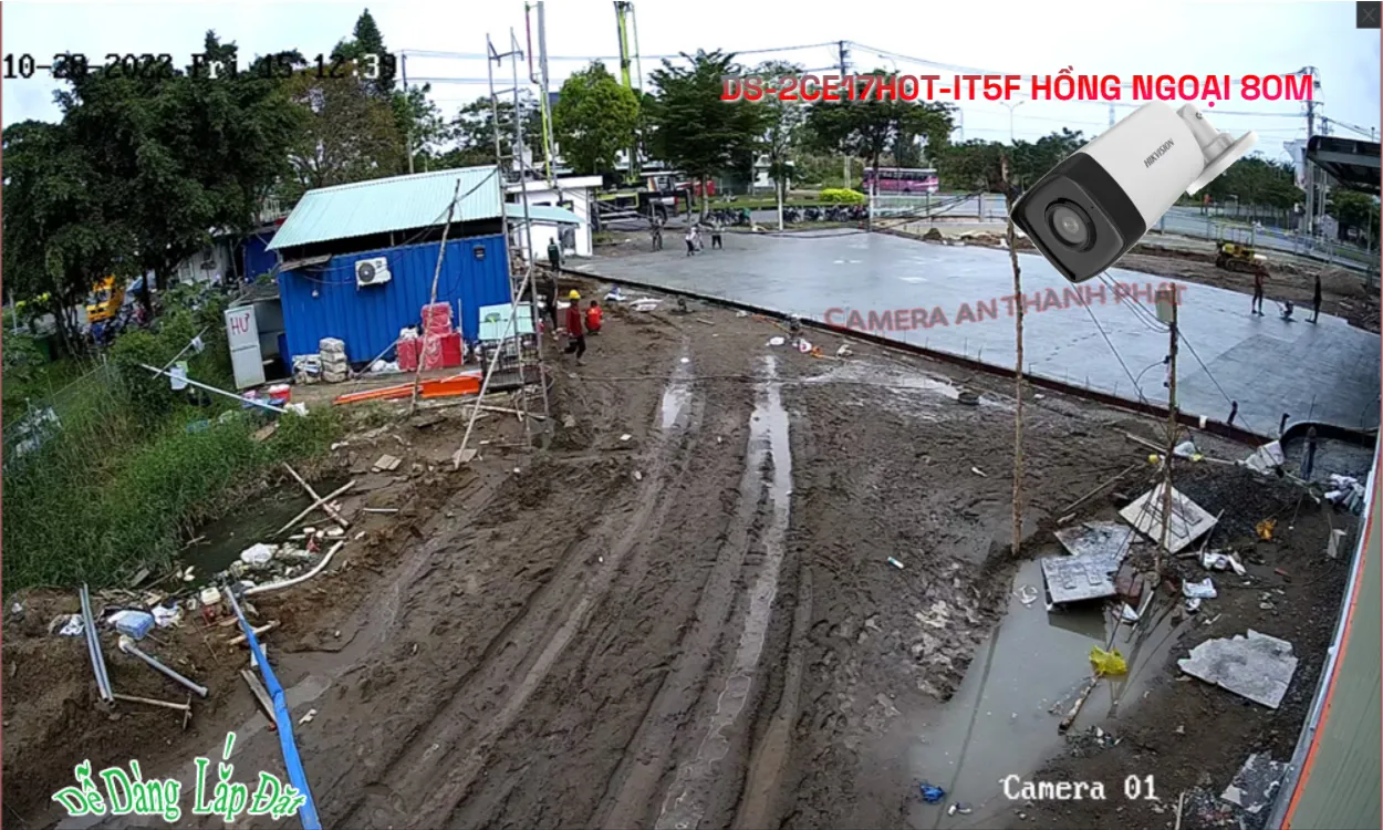 ➠  DS-2CE17H0T-IT5F sắc nét Hikvision