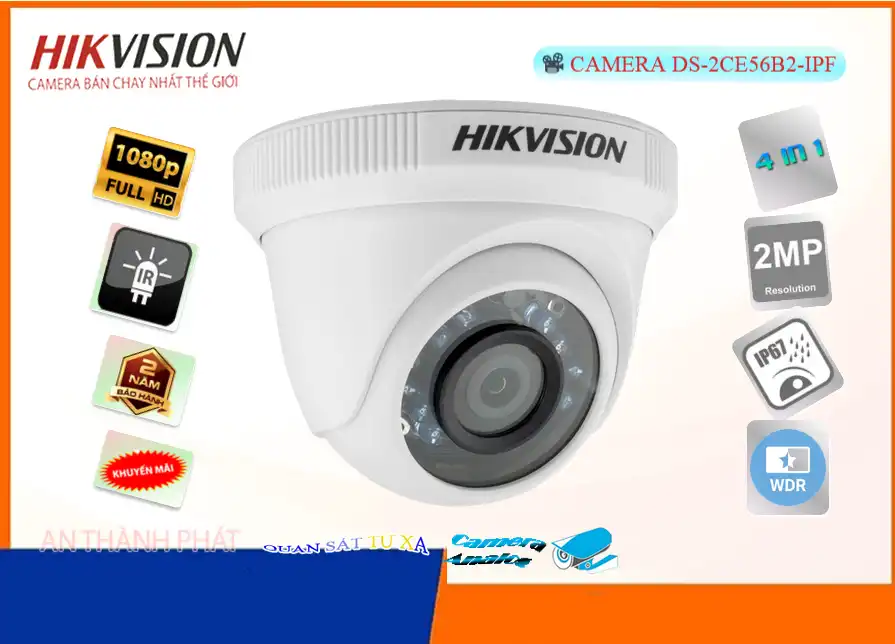 DS-2CE56B2-IPF sắc nét Hikvision