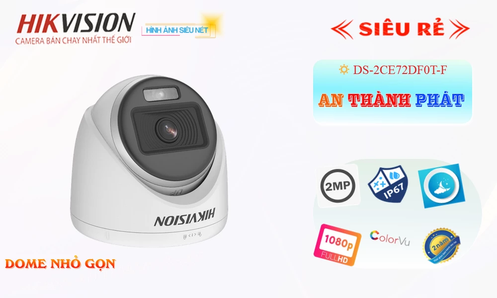 DS-2CE72DF0T-F sắc nét Hikvision