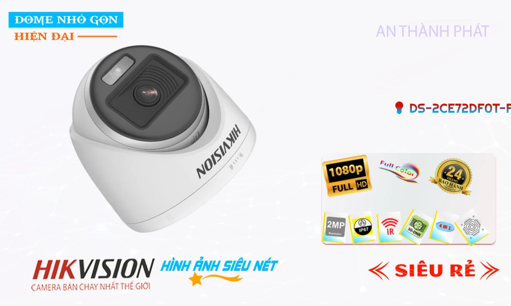 DS-2CE72DF0T-F sắc nét Hikvision