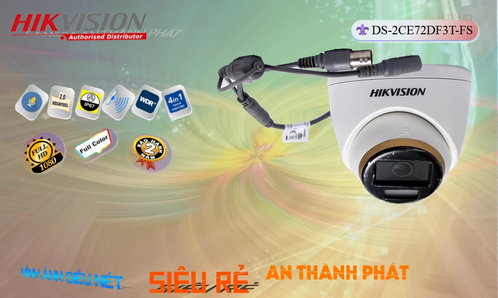 DS-2CE72DF3T-FS sắc nét Hikvision