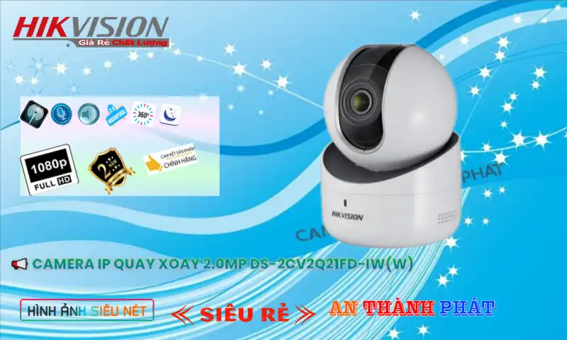 Camera Hikvision DS-2CV2Q21FD-IW(W) sắc nét