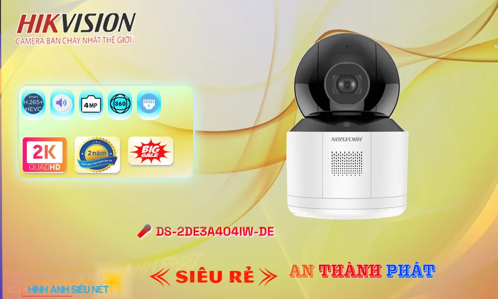 DS-2DE3A404IW-DE sắc nét Hikvision