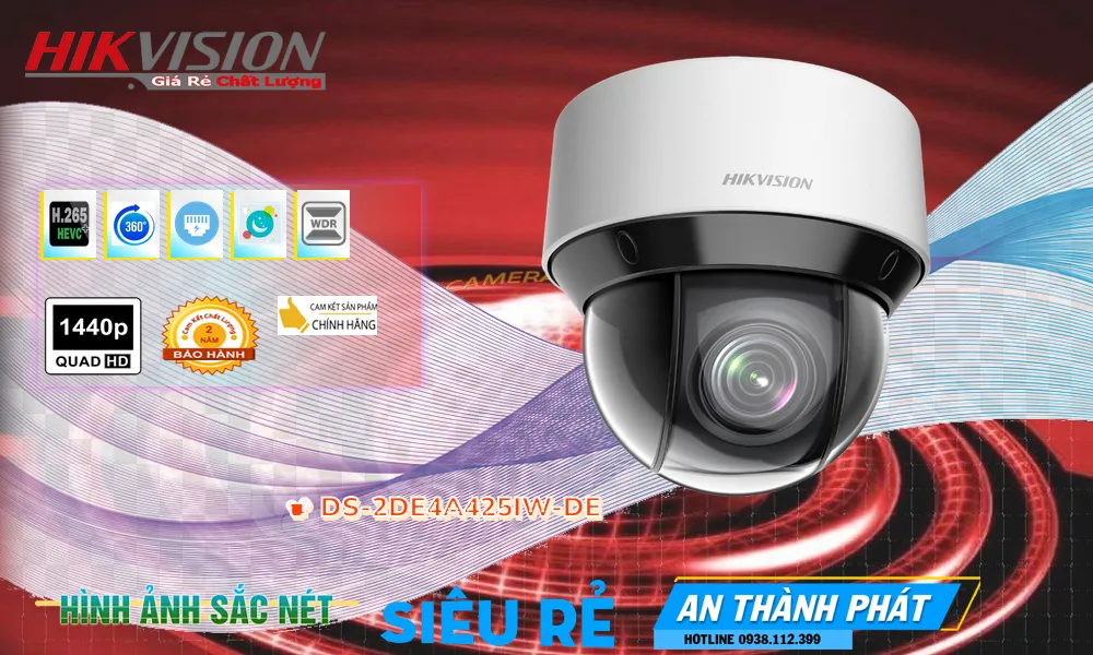 DS-2DE4A425IW-DE sắc nét Hikvision