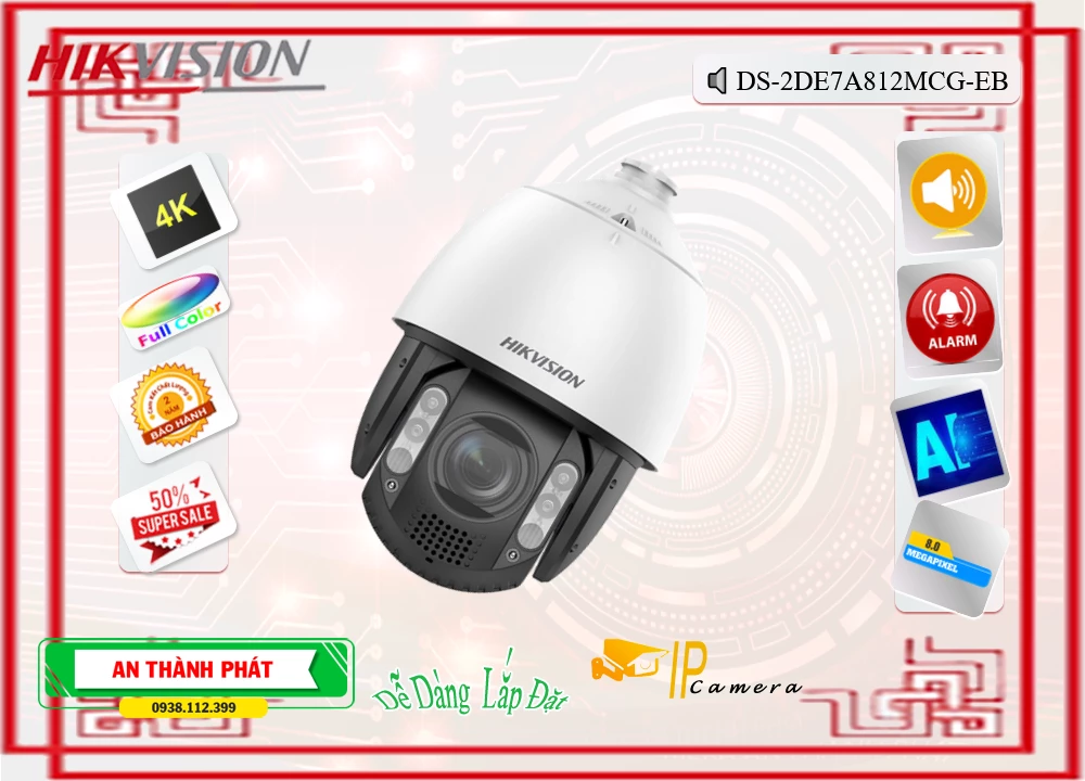 DS-2DE7A812MCG-EB sắc nét Hikvision DS-2DE7A812MCG-EB sắc nét Hikvision